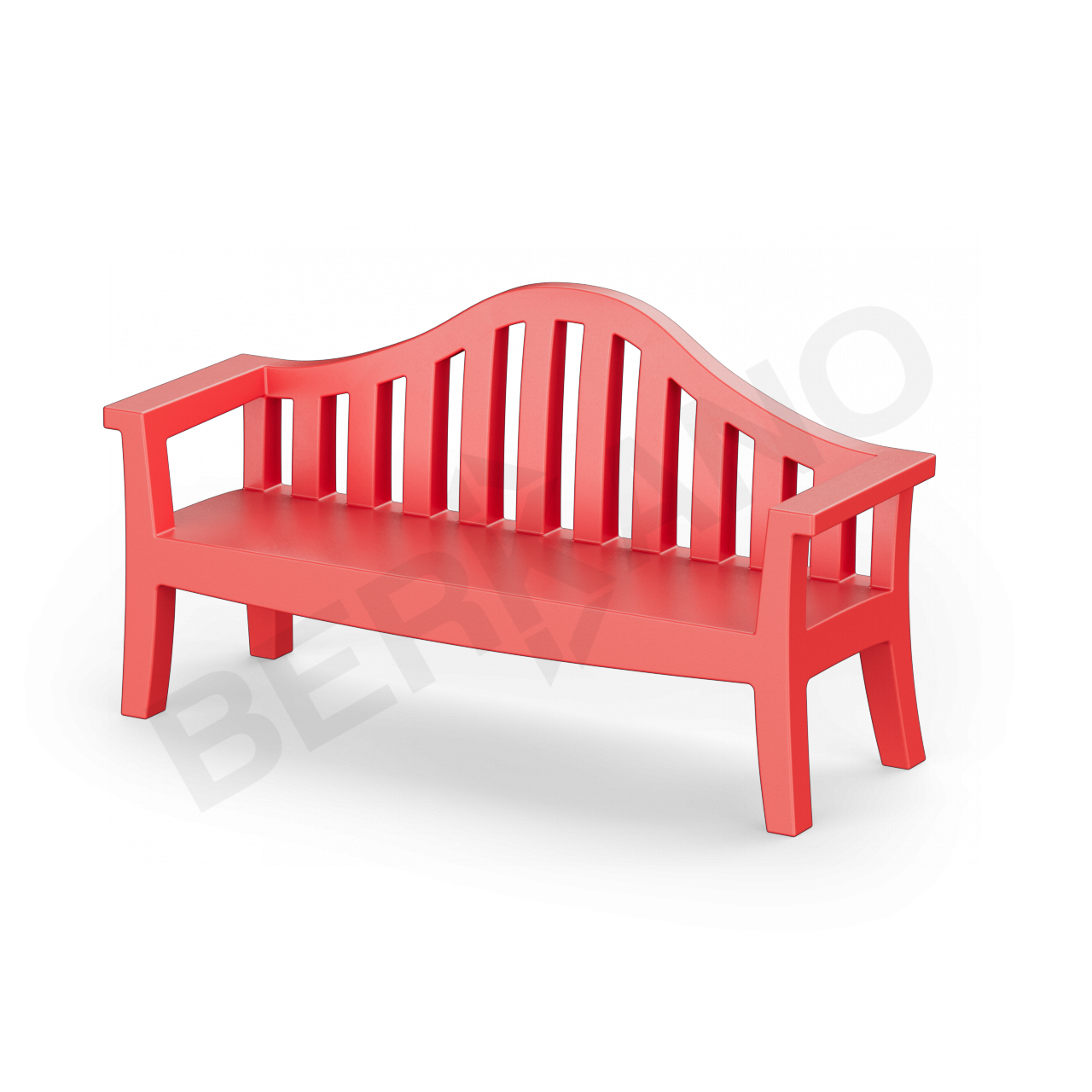 Скамейка Province красного цвета - фото 1