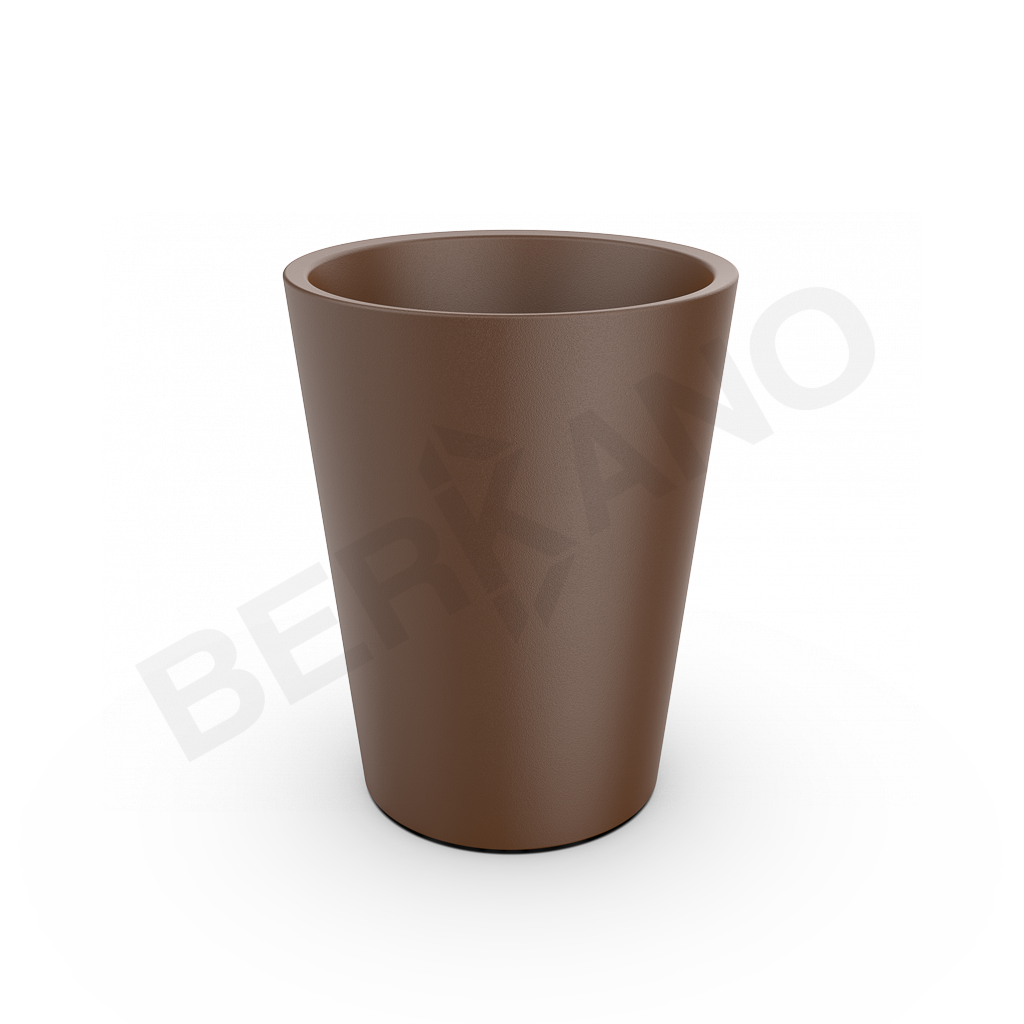Кашпо Bloom 50 коричневого цвета - фото 1