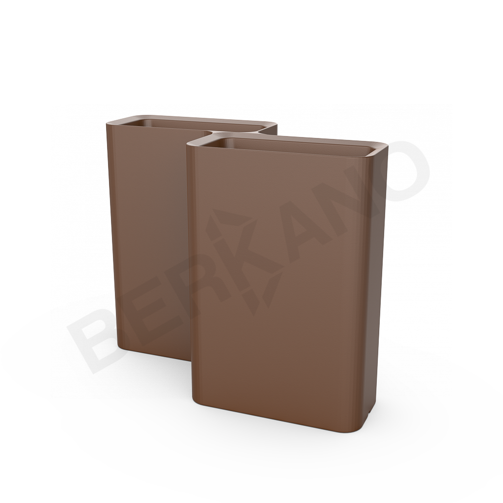 Кашпо Vittorio 80 D коричневого цвета - фото 1