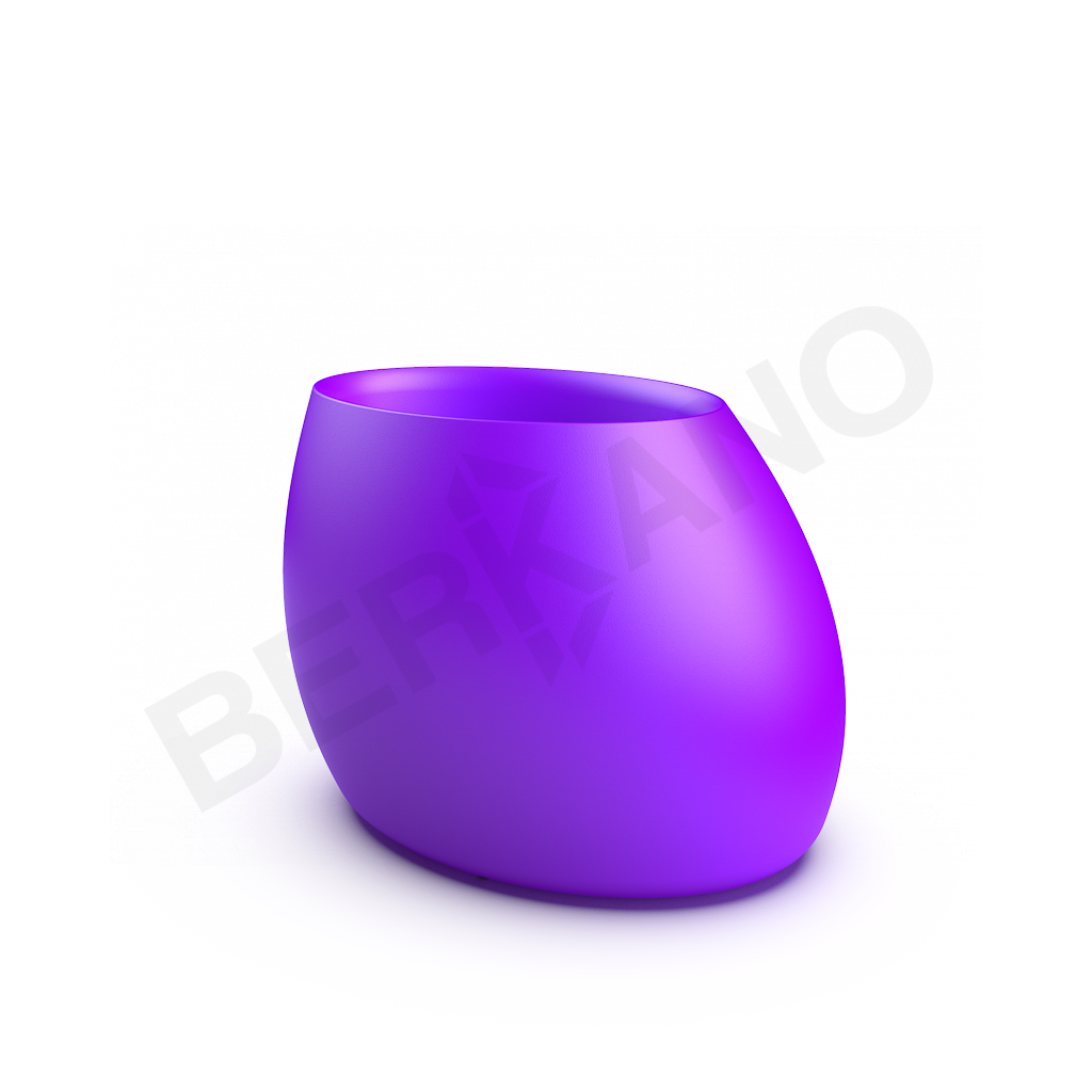 Кашпо Bend 80 сиреневого цвета - фото 1