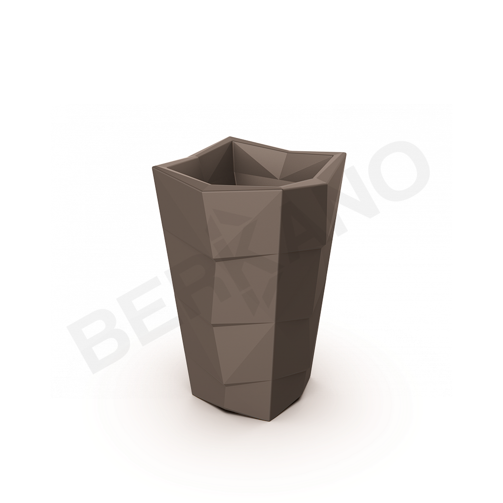 Кашпо Agava 85 кофейного цвета - фото 1