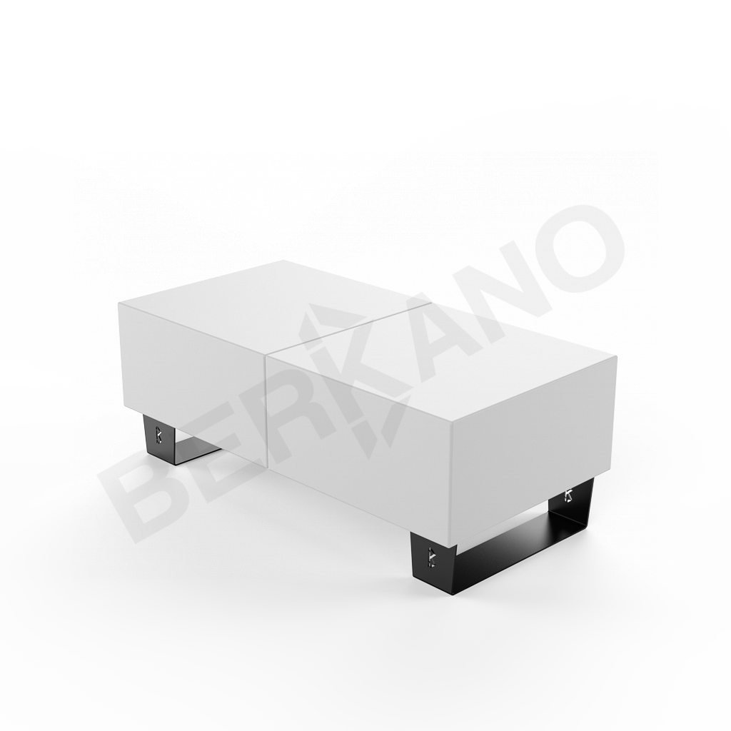 Скамейка Brick 120 белого цвета