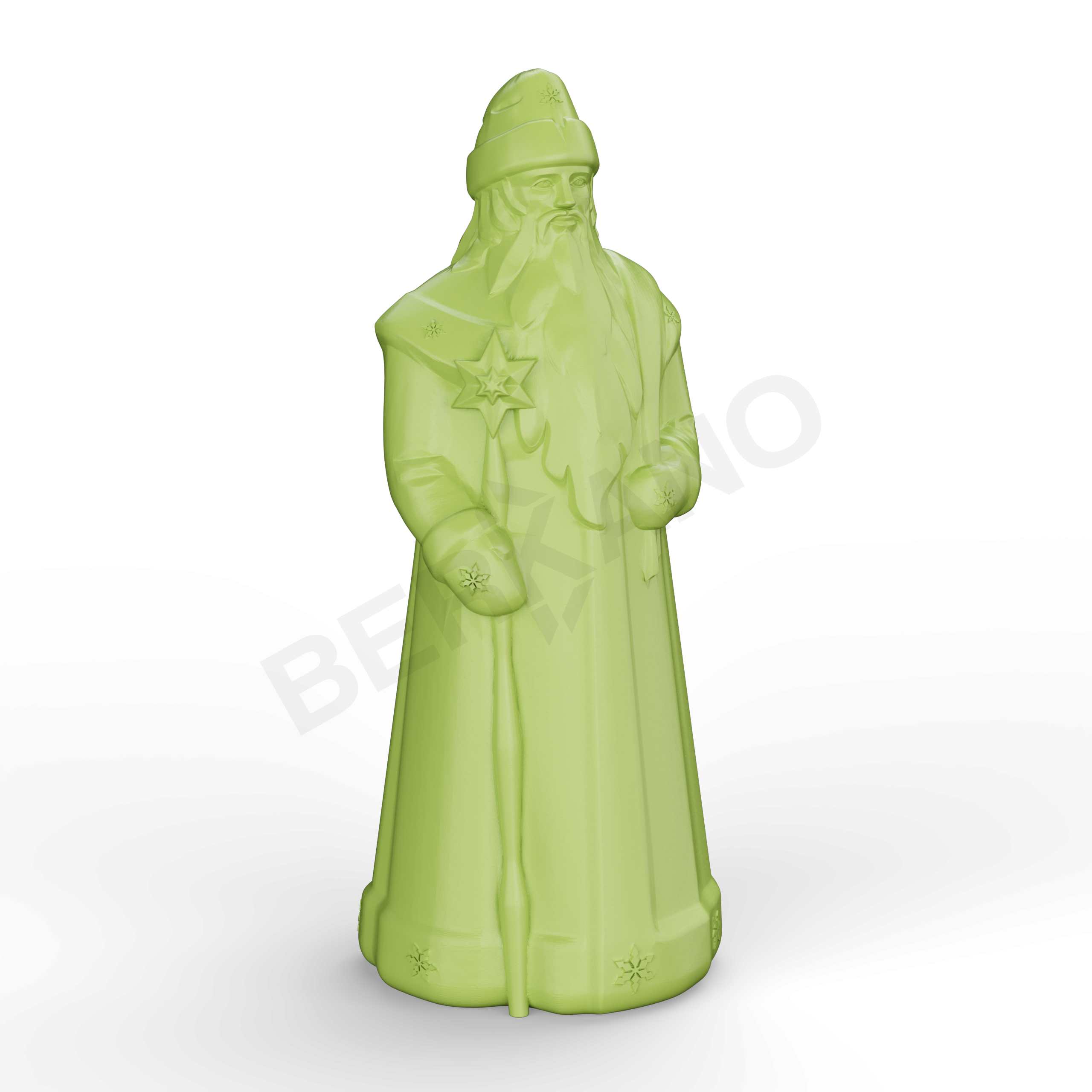 Светильник Дед Мороз зеленого цвета - фото 1