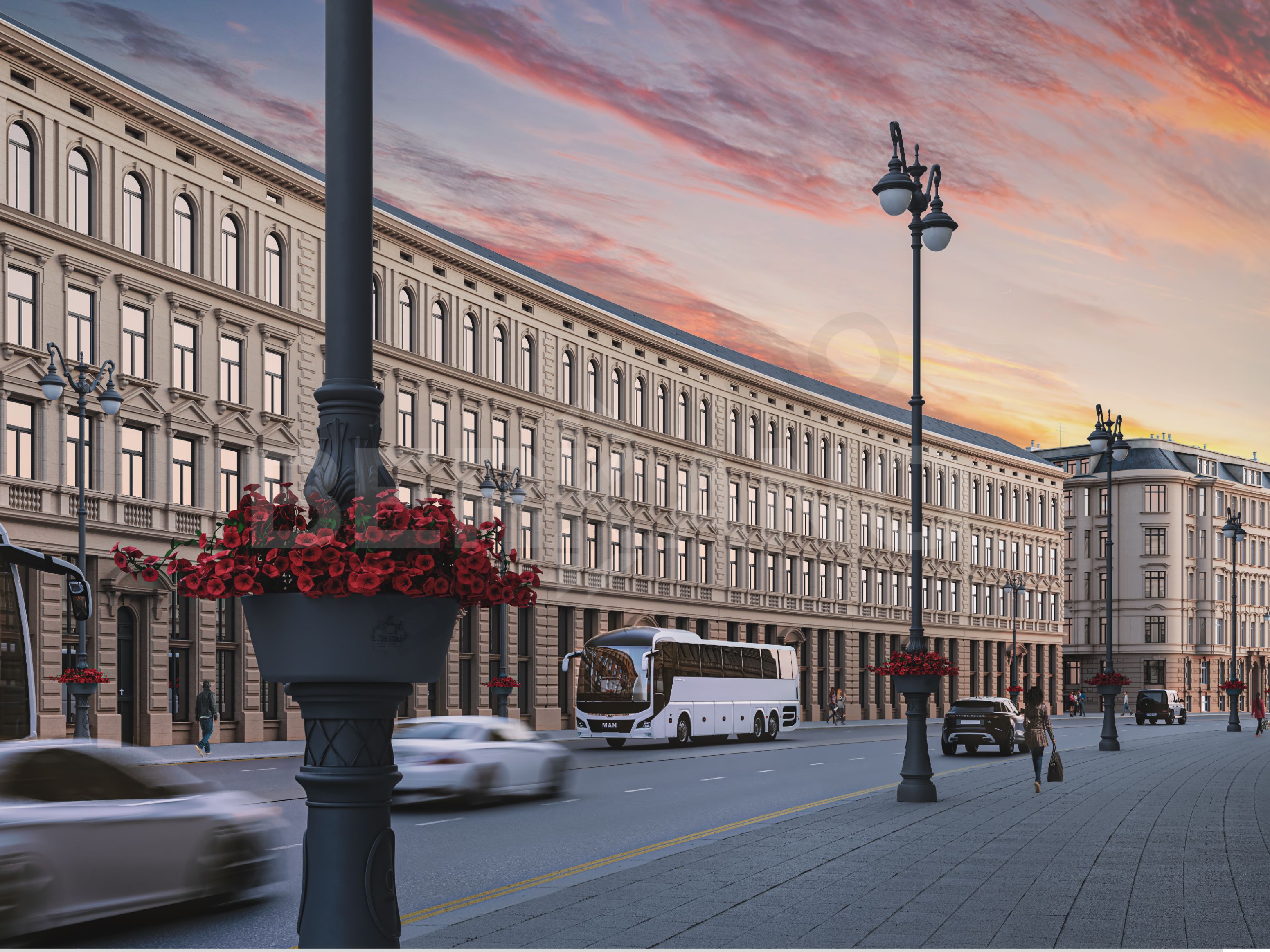 Кашпо Neva 30 терракотового цвета - фото 2