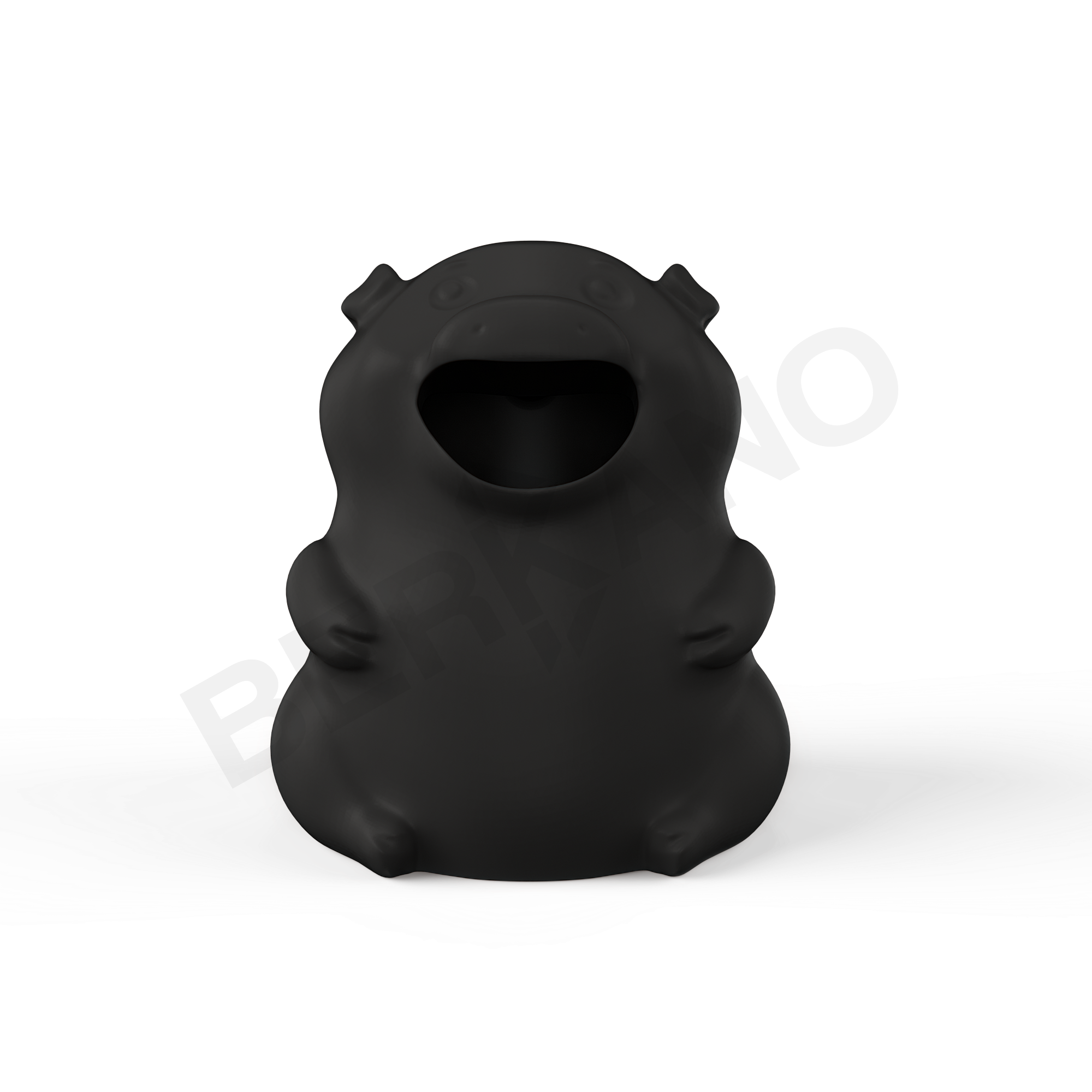 Урна детская BERKANO Piggy черного цвета - фото 1