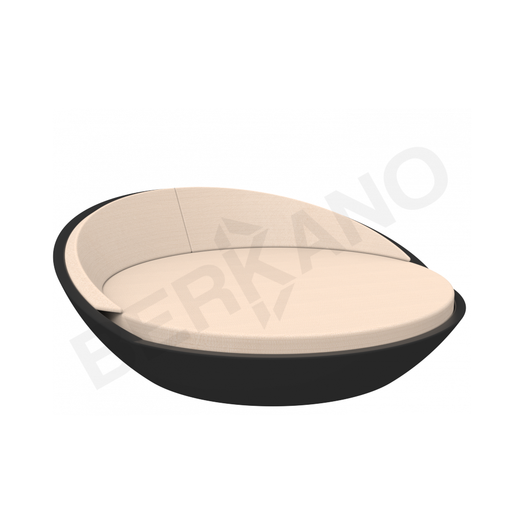 Шезлонг Riviera черного цвета / аксессуар Milk - фото 1