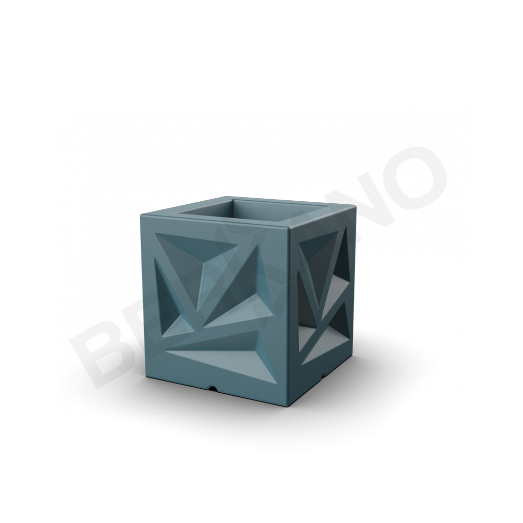 Кашпо Icelandic Cube DB бирюзового цвета - фото 1