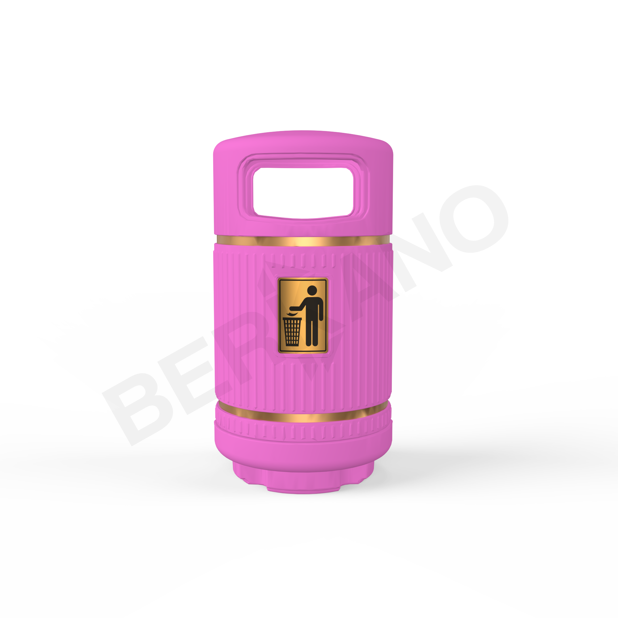 Урна круглая BERKANO фиолетового цвета - фото 1