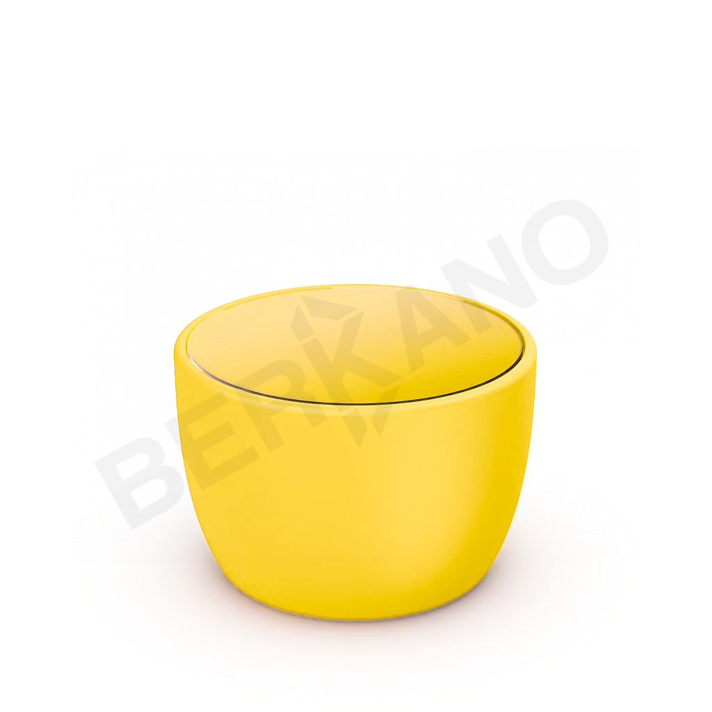 Стол Wave с стеклом Yellow - фото 1