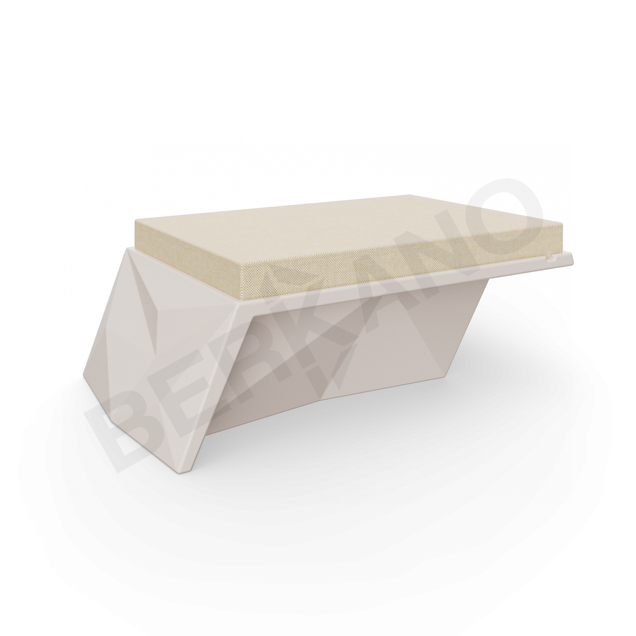 Угловой модуль Quaro с подушками кофейного цвета / аксессуар бежевого цвета - фото 1