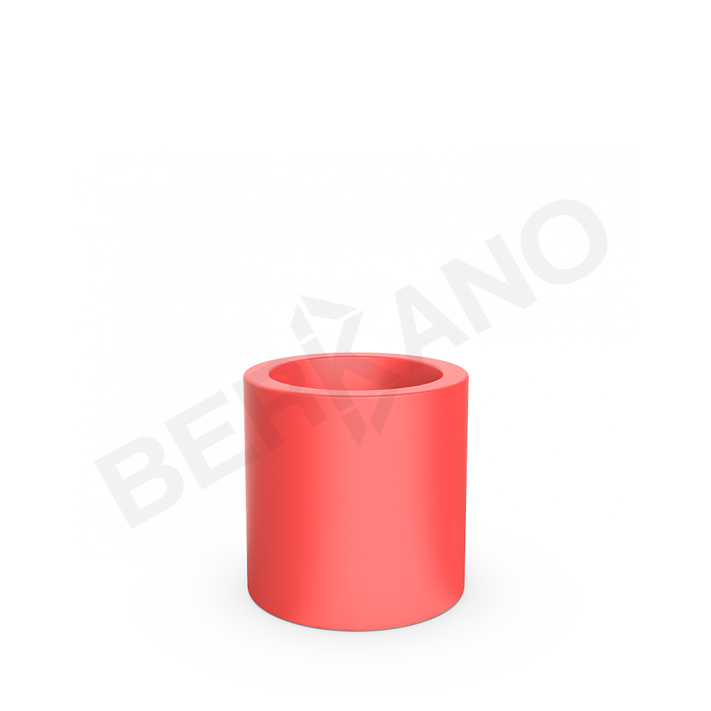Кашпо Cilindro 50 красного цвета - фото 1