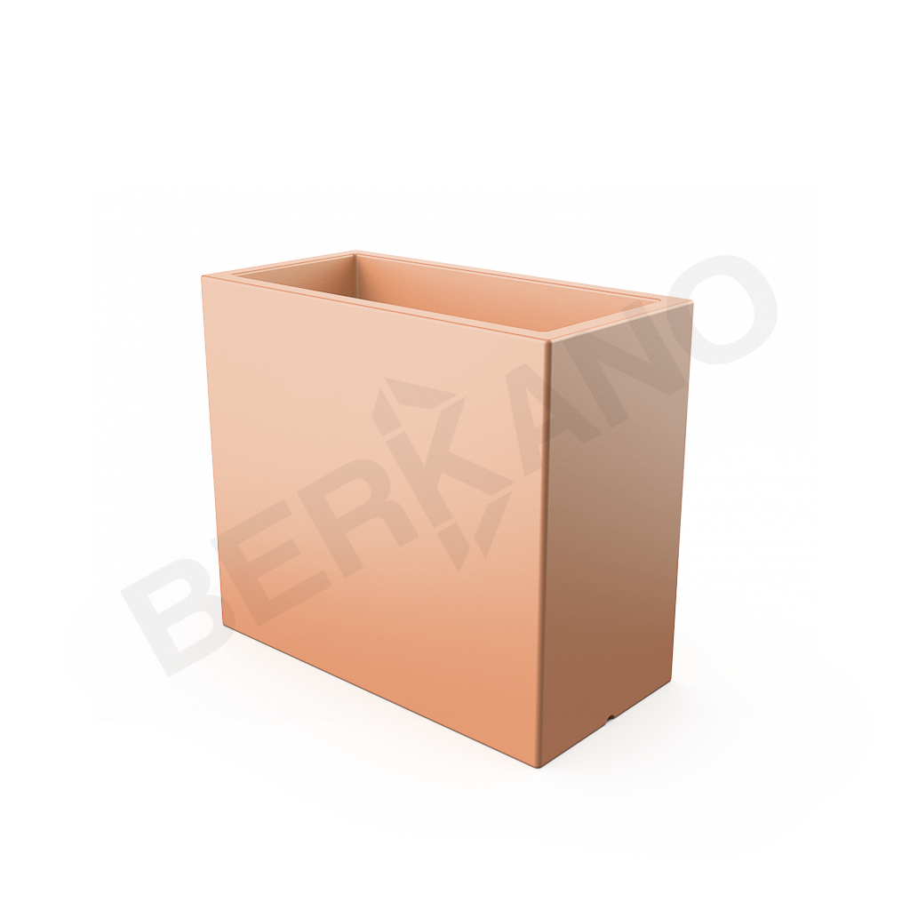 Кашпо Cubric 70*80 DB терракотового цвета - фото 1