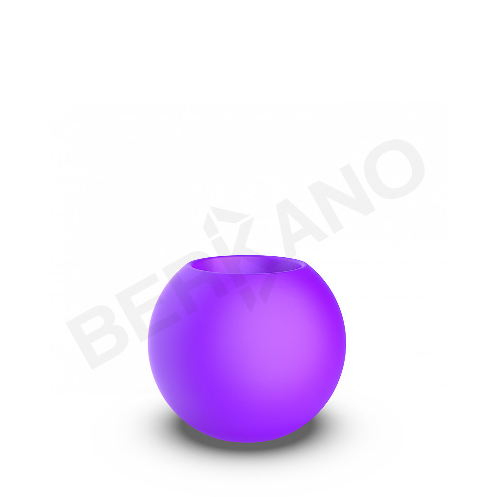 Кашпо Terra 50 сиреневого цвета - фото 1