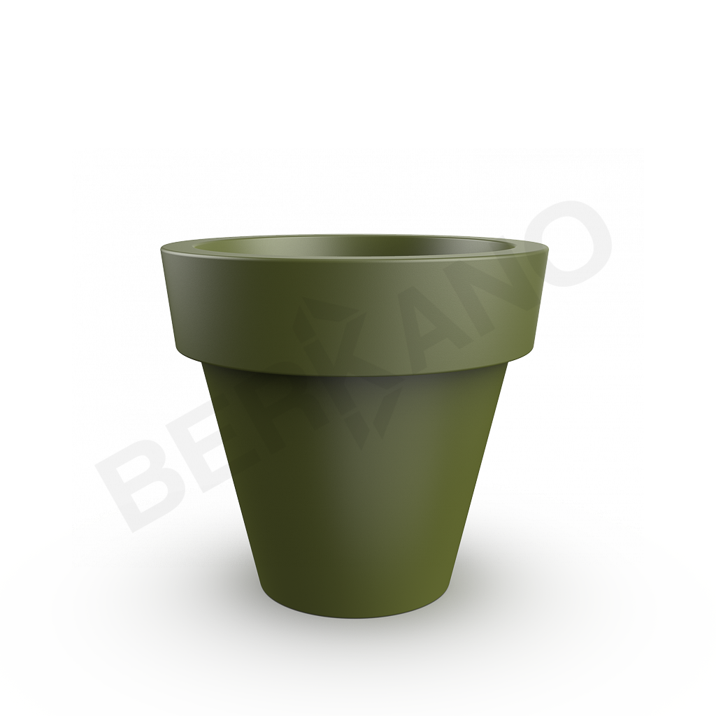 Кашпо classic 120 DB темно-зеленого цвета - фото 1