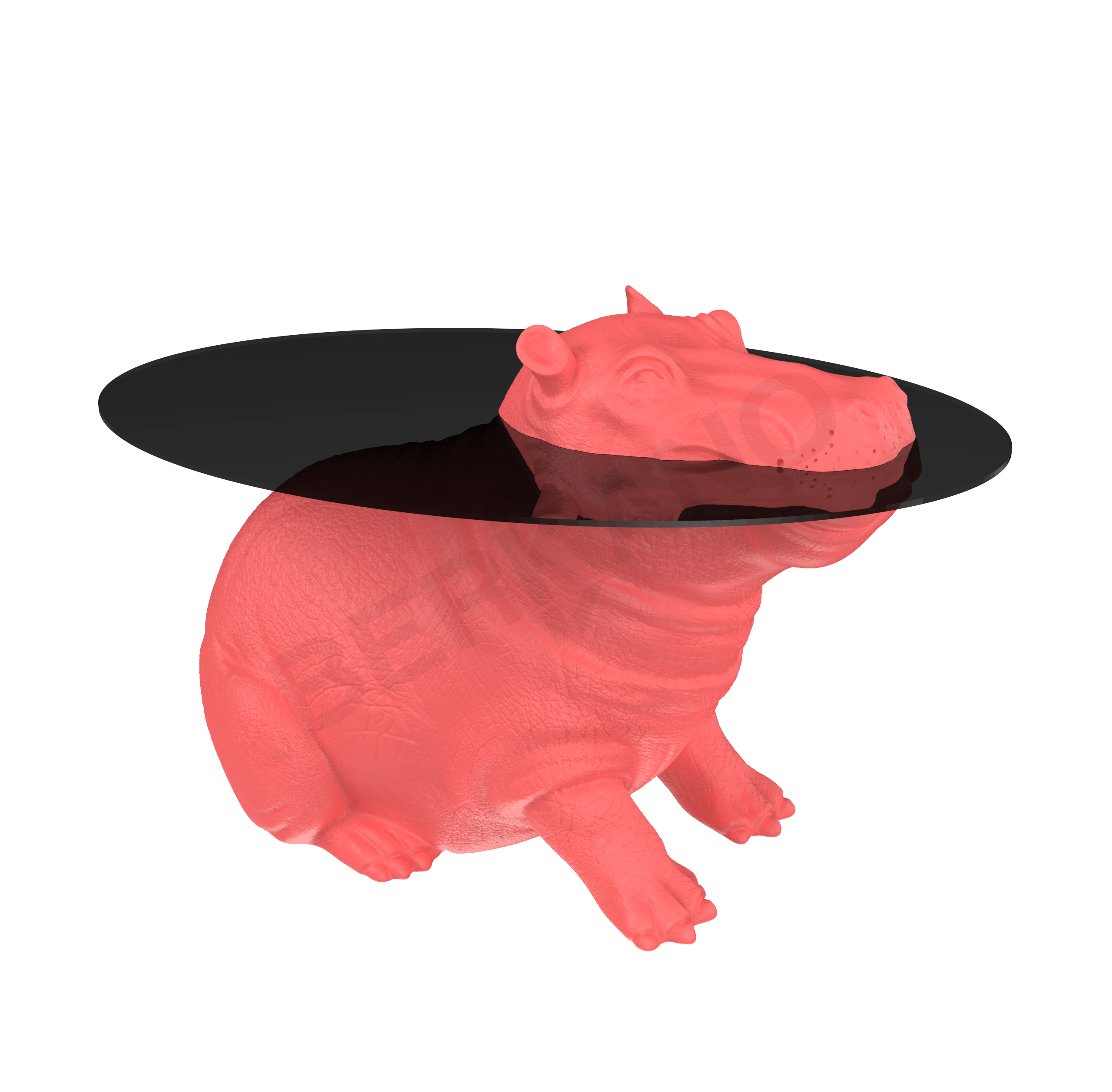 Стол HIPPO красного цвета - фото 1