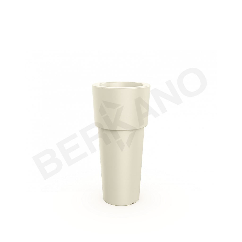 Кашпо Ray 80 DB бежевого цвета - фото 1