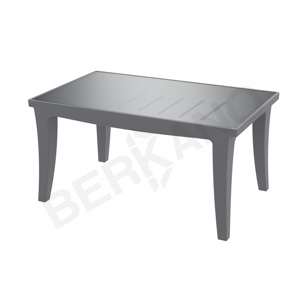 Стол Province со стеклом графитового цвета - фото 1