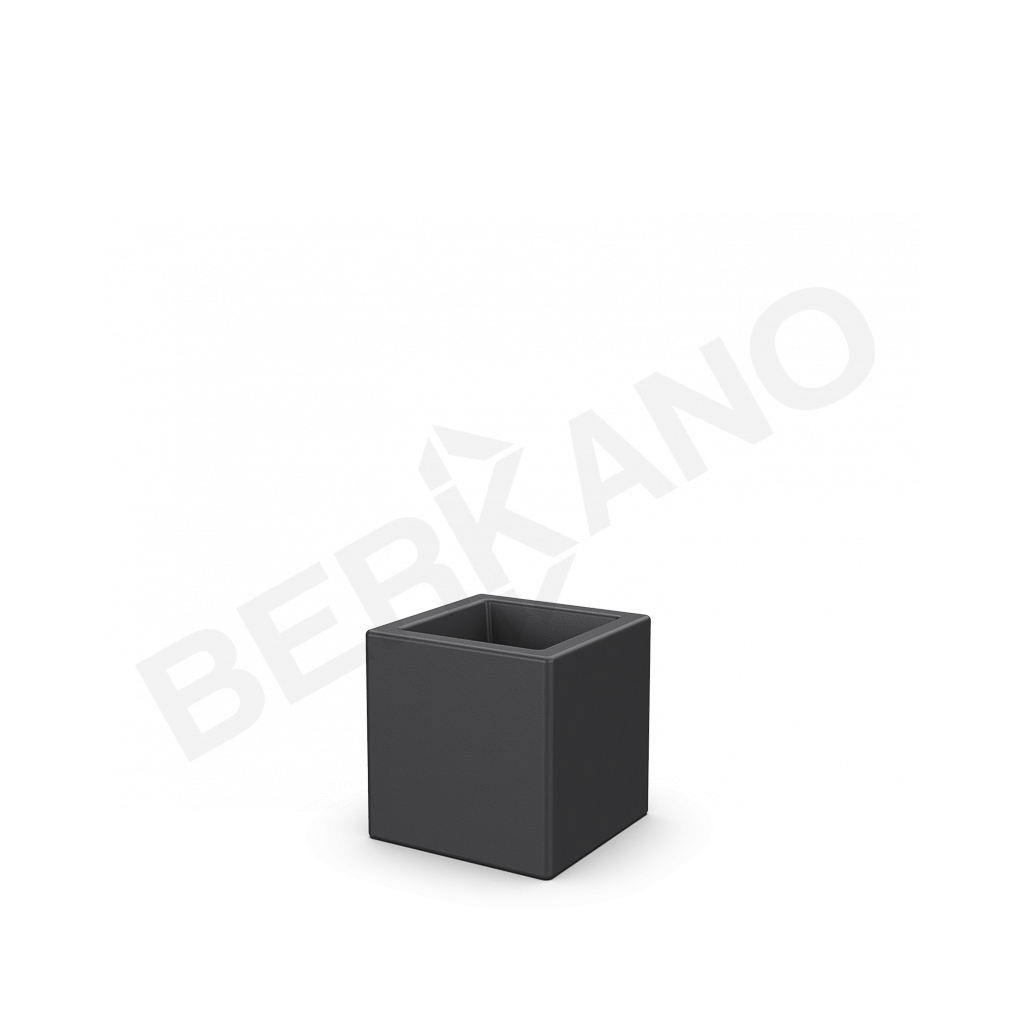 Кашпо Quarter 25 графитового цвета - фото 1