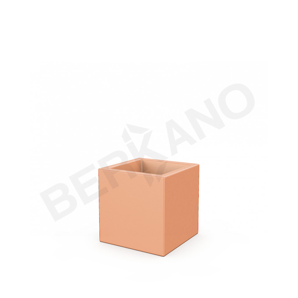 Кашпо Quarter 30 DB терракотового цвета - фото 1