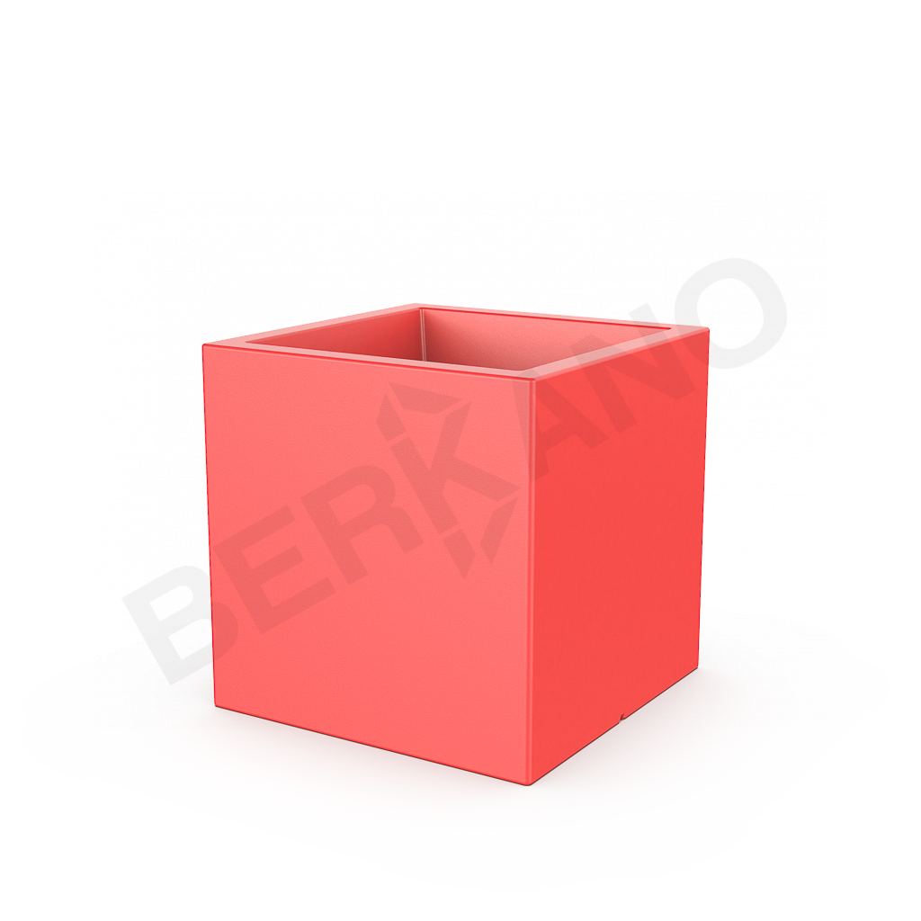 Кашпо Quarter 60 красного цвета - фото 1