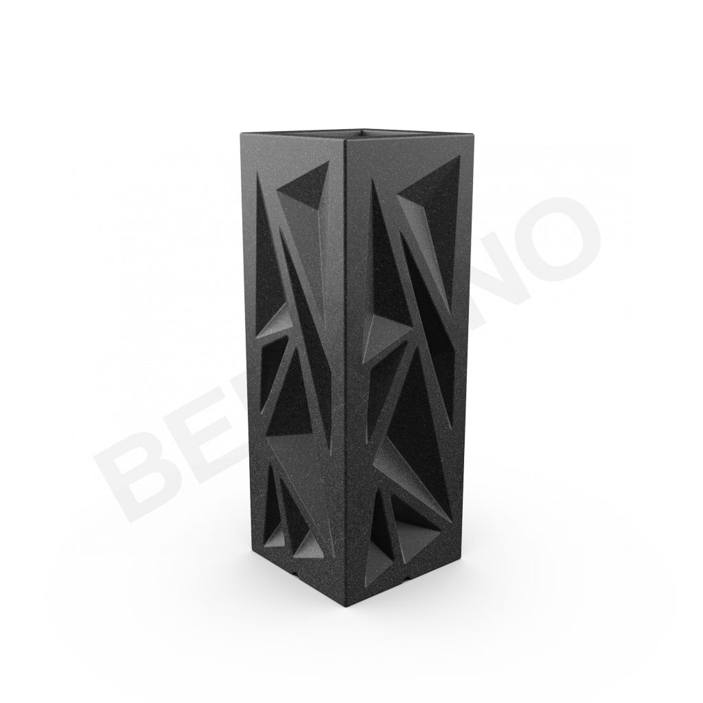 Кашпо Icelandic Vertical DB Black Granite - фото 1