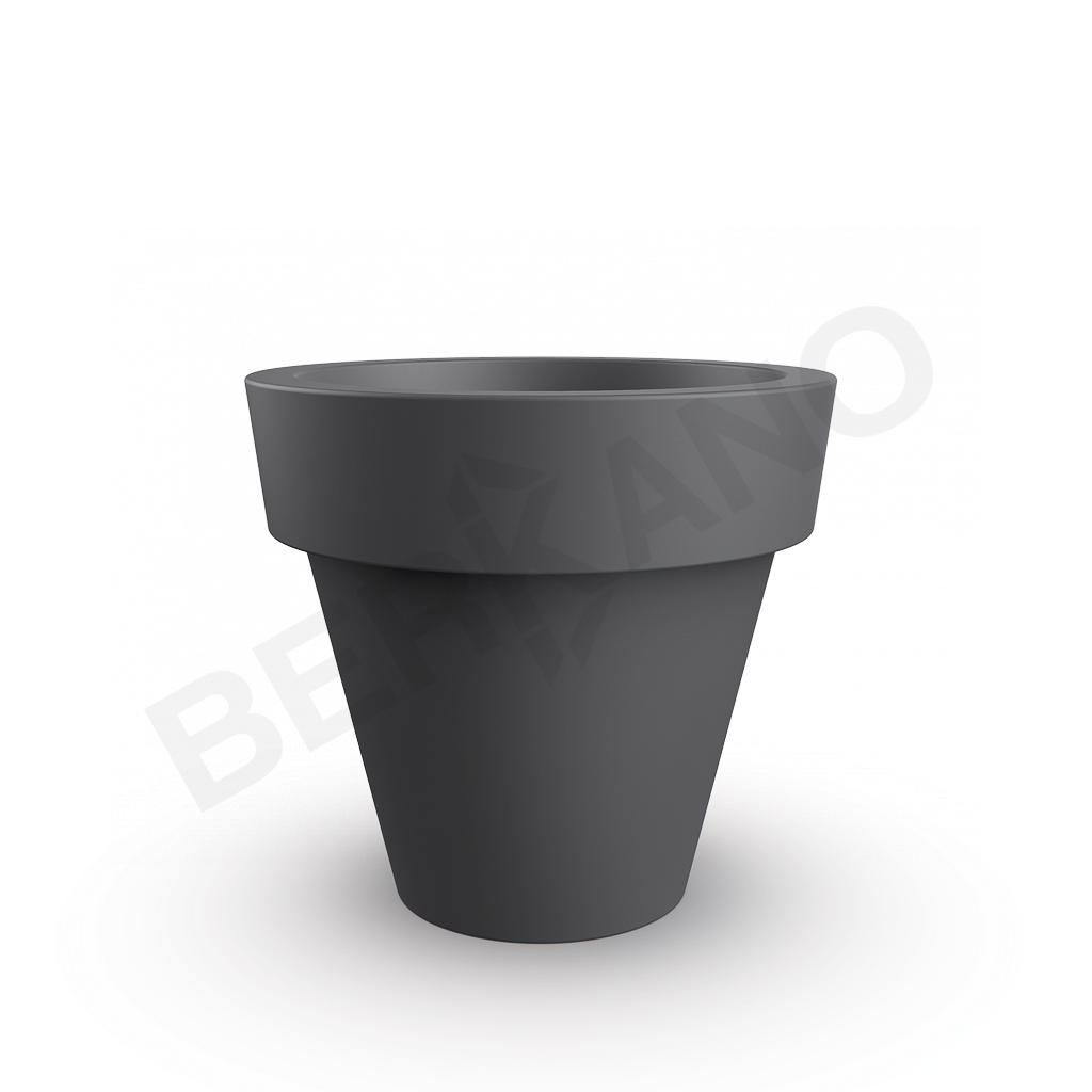 Кашпо classic 120 графитового цвета - фото 1