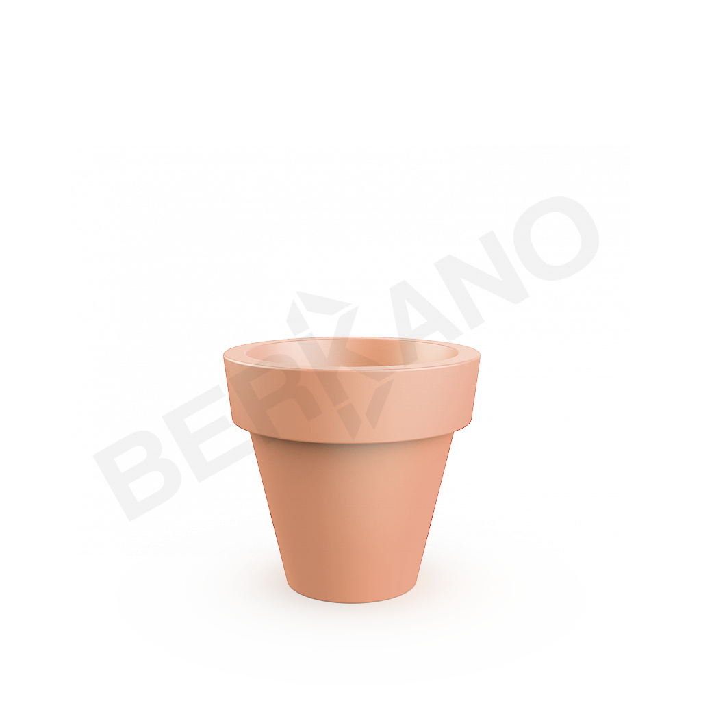 Кашпо classic 75 терракотового цвета - фото 1
