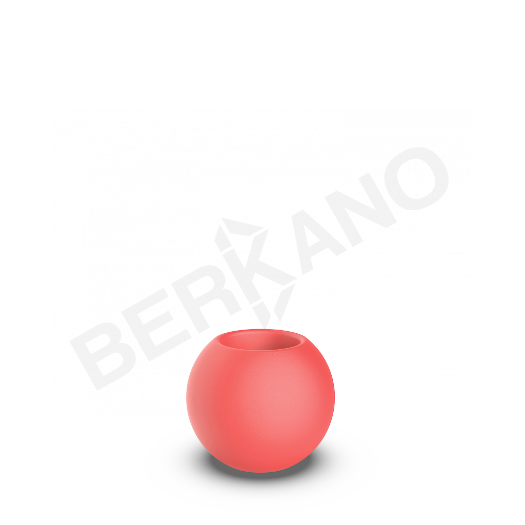 Кашпо Terra 30 красного цвета - фото 1