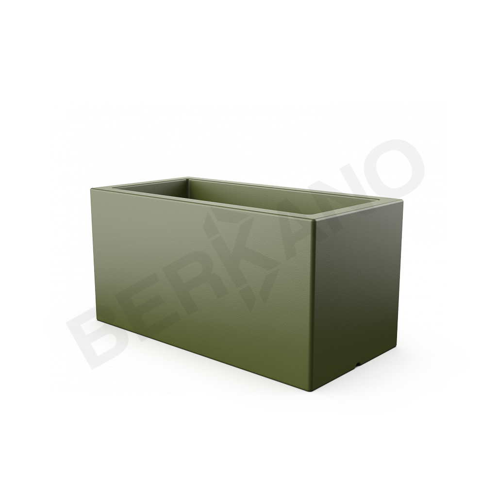 Кашпо Cubric 80*40 темно-зеленого цвета - фото 1