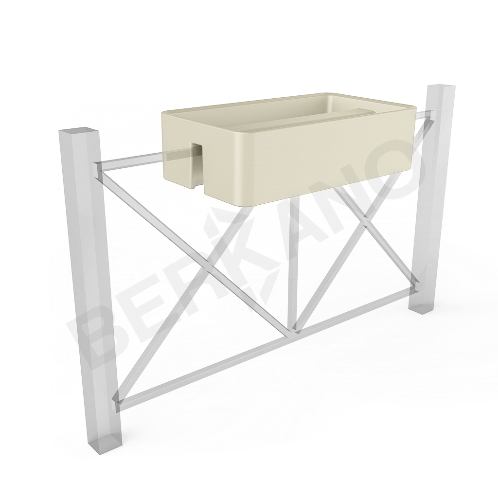 Кашпо Vittorio Fence 28 DB бежевого цвета - фото 1