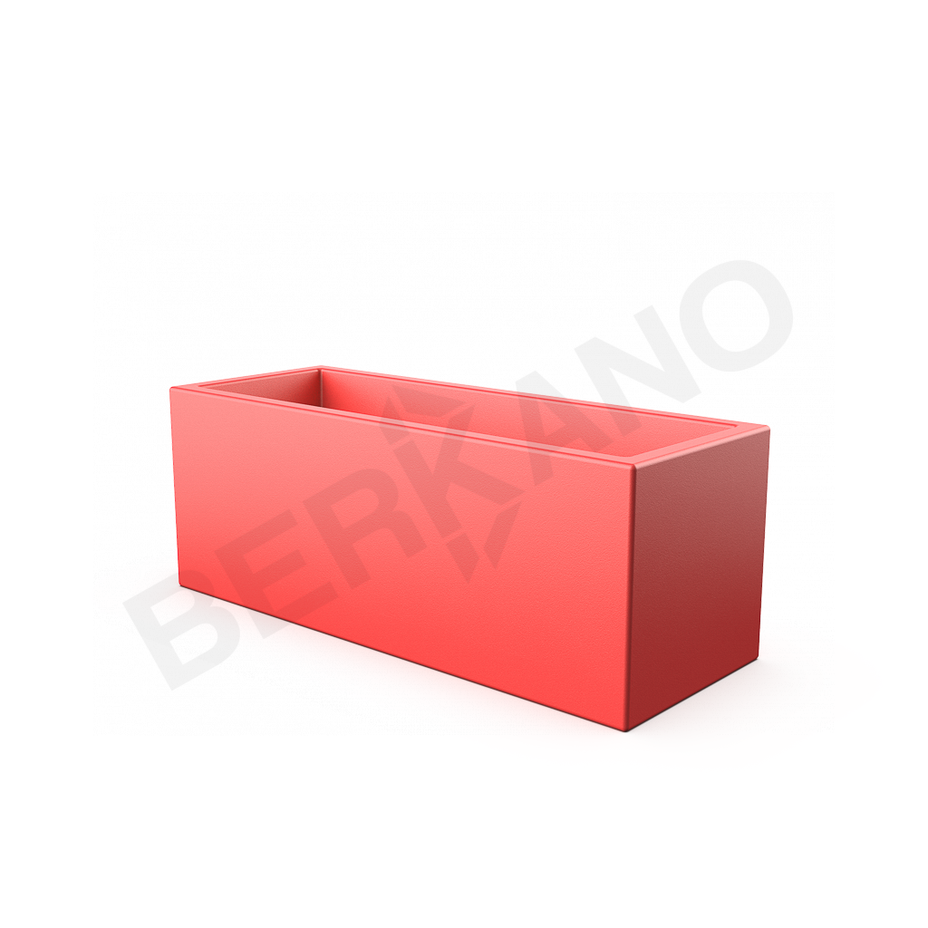 Кашпо Cubric 30*80 DB красного цвета - фото 1