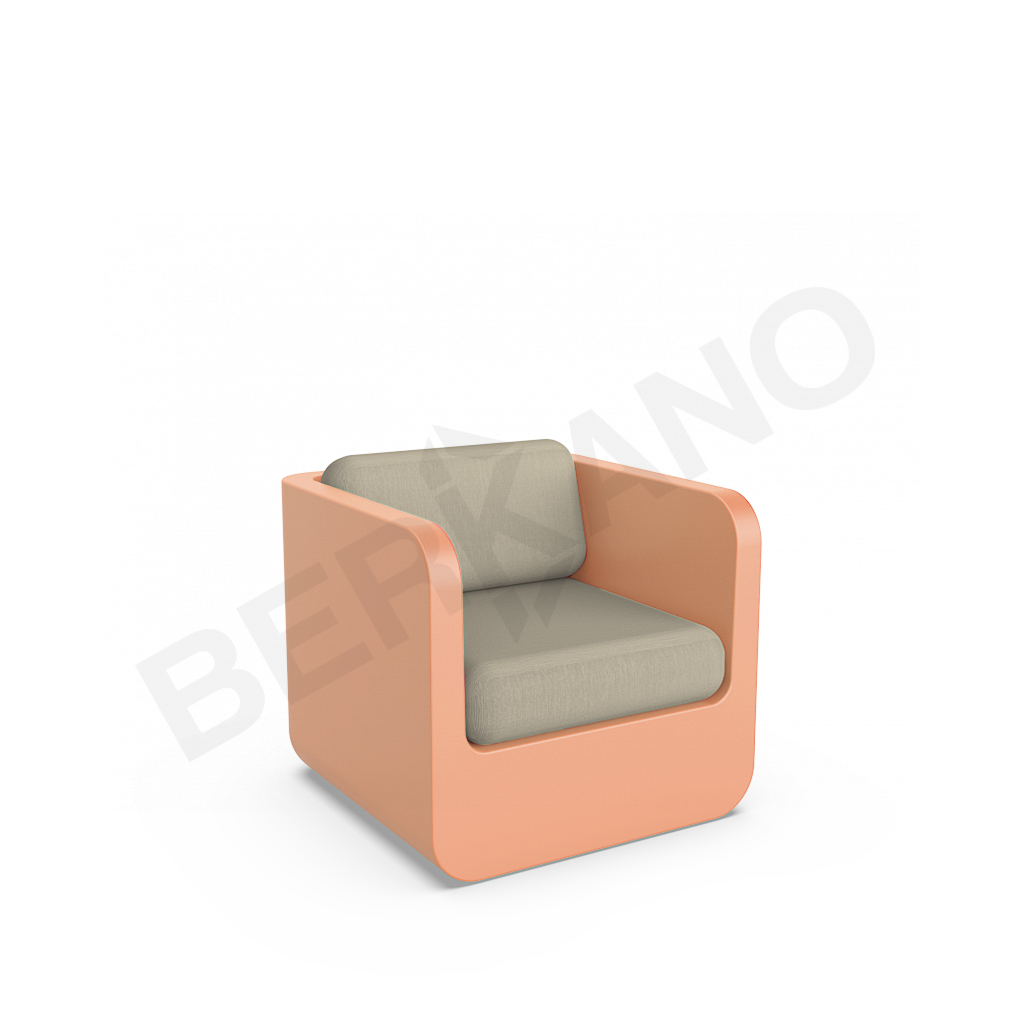 Кресло Grace с подушками терракотового цвета / аксессуар бежевого цвета - фото 1