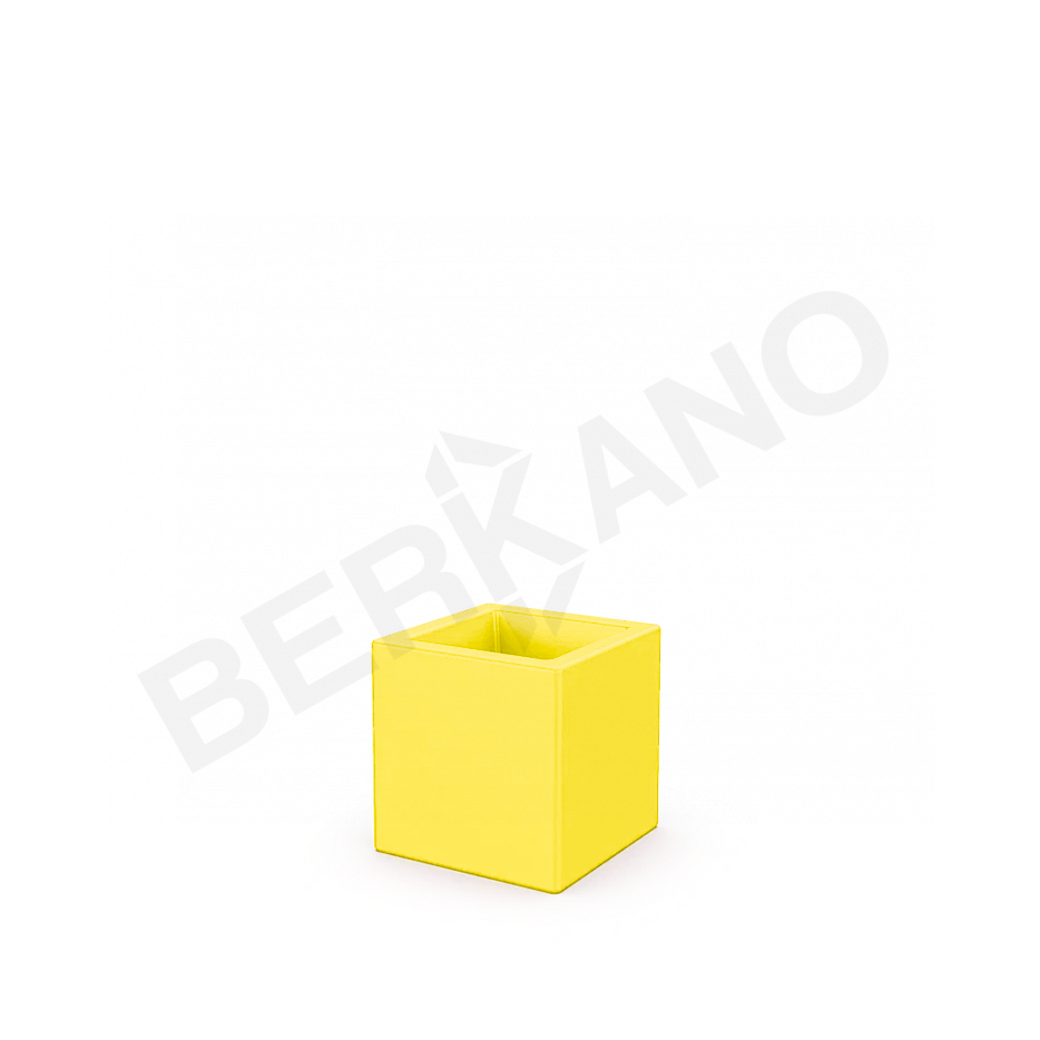 Кашпо Quarter 25 DB желтого цвета - фото 1