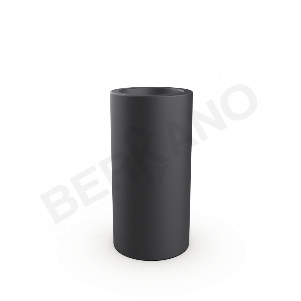 Кашпо Cilindro 60 графитового цвета - фото 1