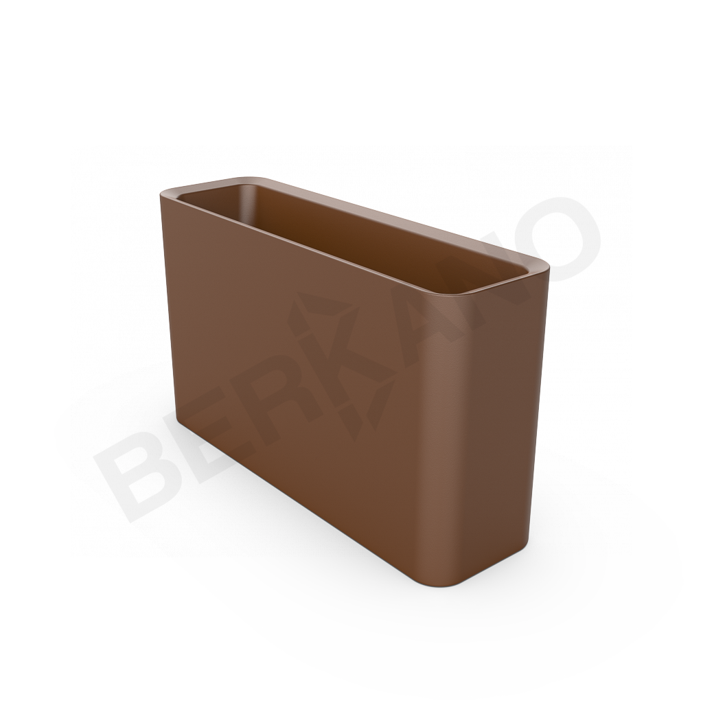 Кашпо Vittorio 53 DB коричневого цвета - фото 1
