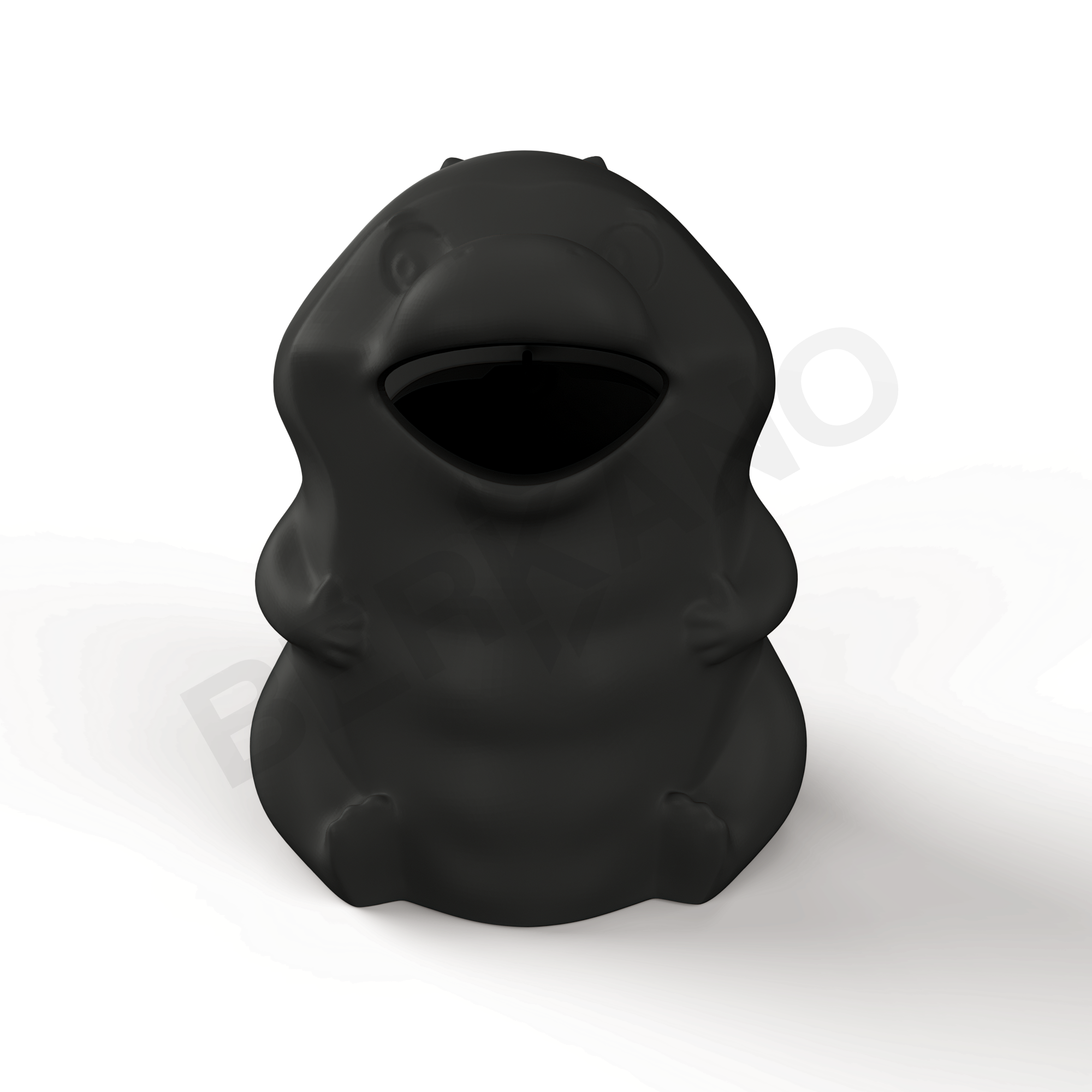 Урна детская BERKANO Croc черного цвета - фото 1