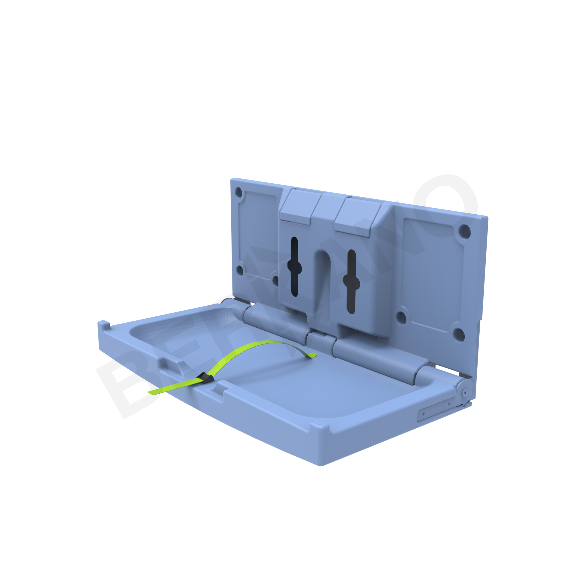 Пеленальный столик горизонтальный BERKANO Kids синего цвета - фото 1