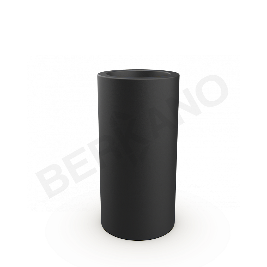 Кашпо Cilindro 80 DB черного цвета - фото 1