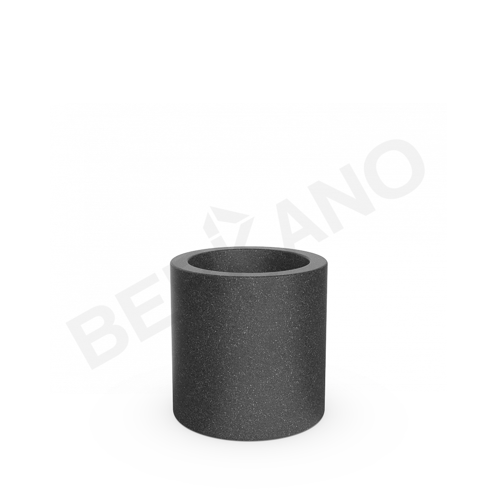 Кашпо Cilindro 50 цвета черный гранит - фото 1