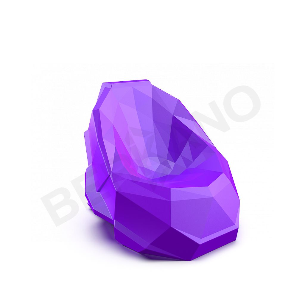 Кресло Skull сиреневого цвета - фото 2