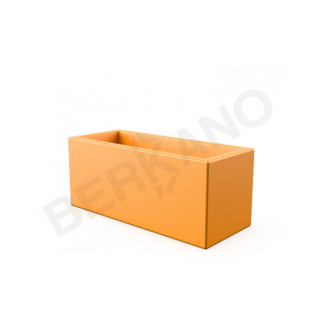 Кашпо Cubric 26*60 DB оранжевого цвета - фото 1