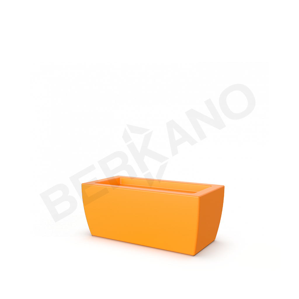 Кашпо Tenero 25 оранжевого цвета - фото 1