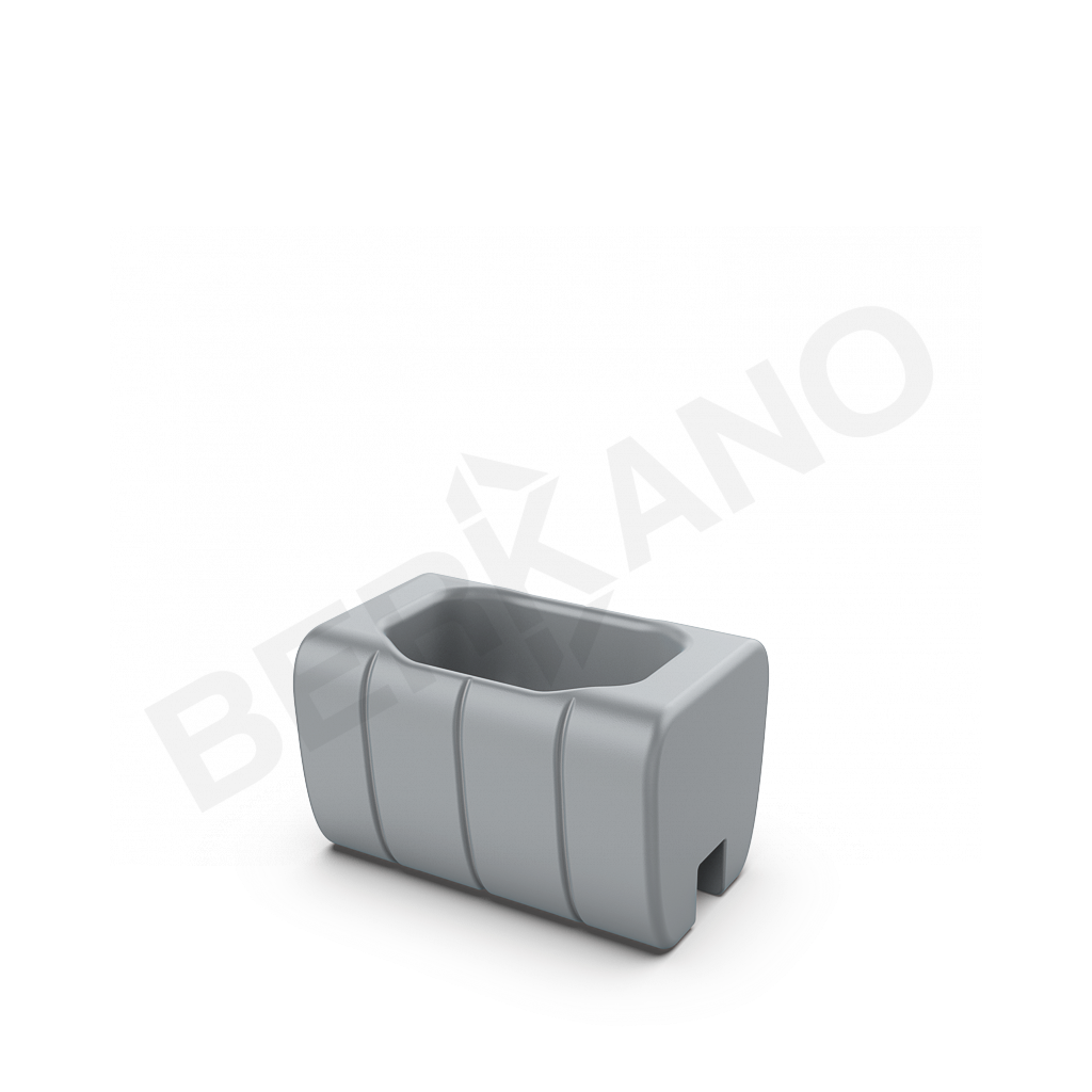 Кашпо-соединитель Y-seat longer DB серого цвета - фото 1