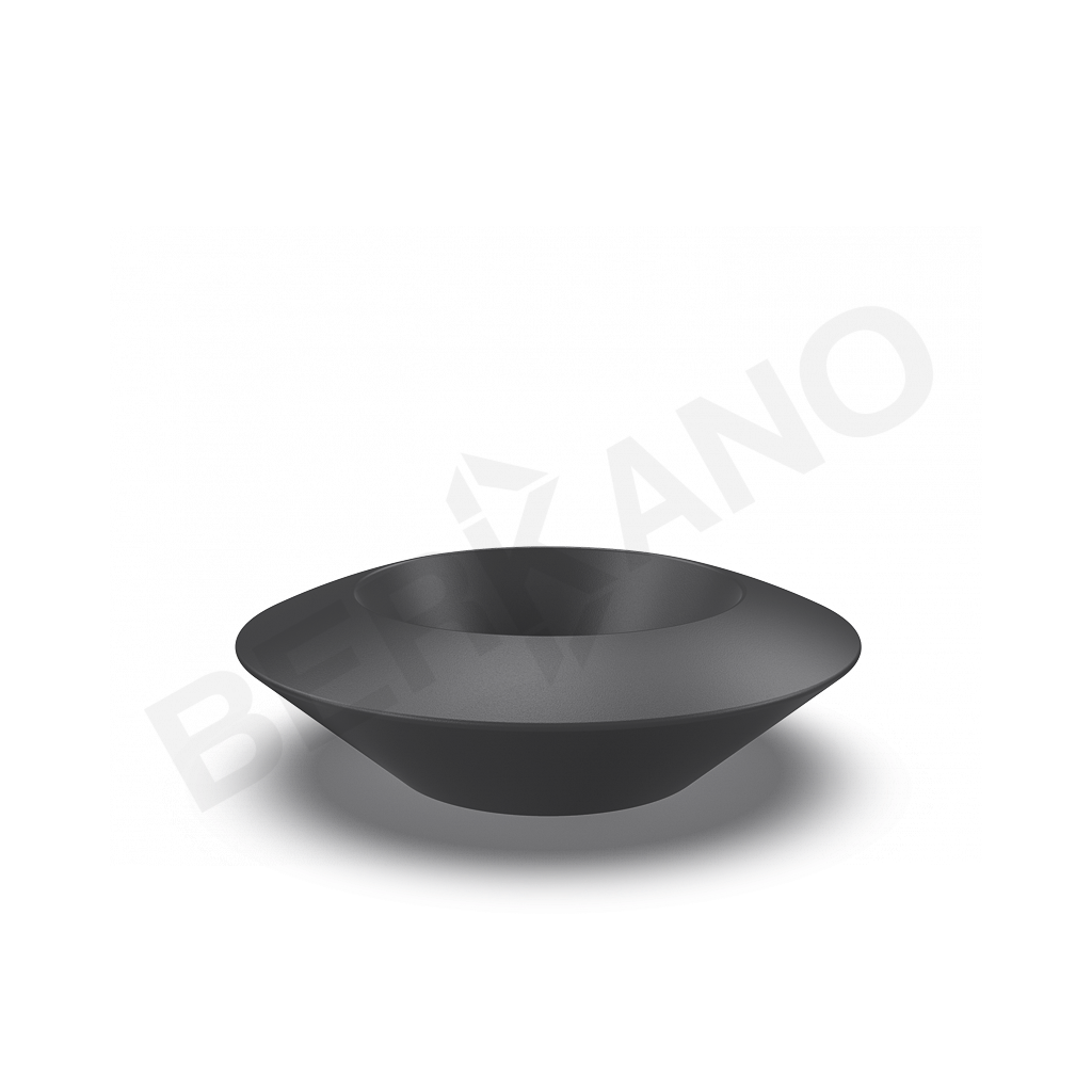 Кашпо Scodella 80 DB графитового цвета - фото 1