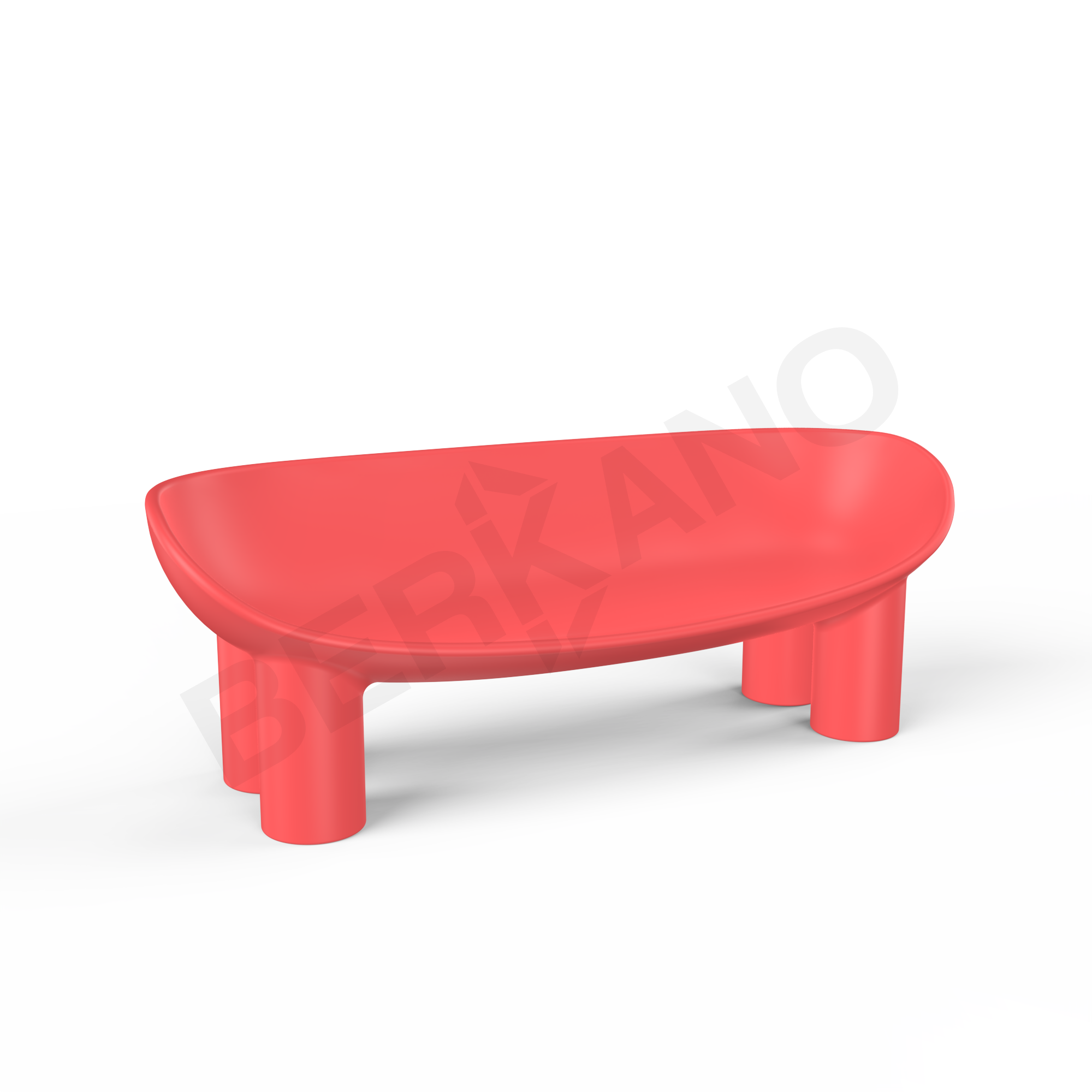 Диван SLON красного цвета - фото 1