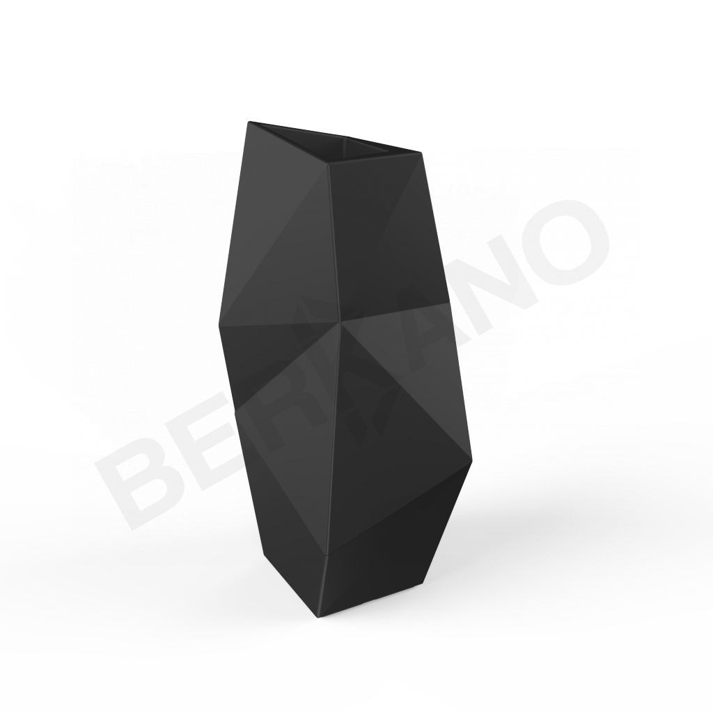 Кашпо Quaro L DB черного цвета - фото 1