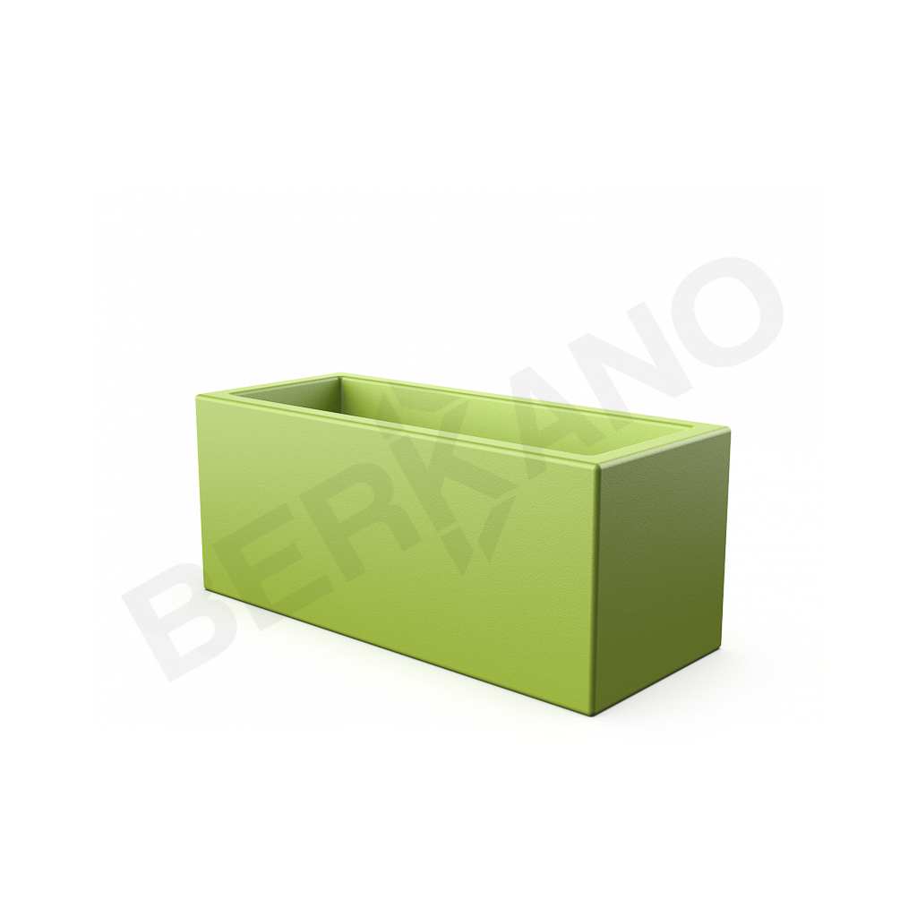 Кашпо Cubric 26*60 зеленого цвета - фото 1