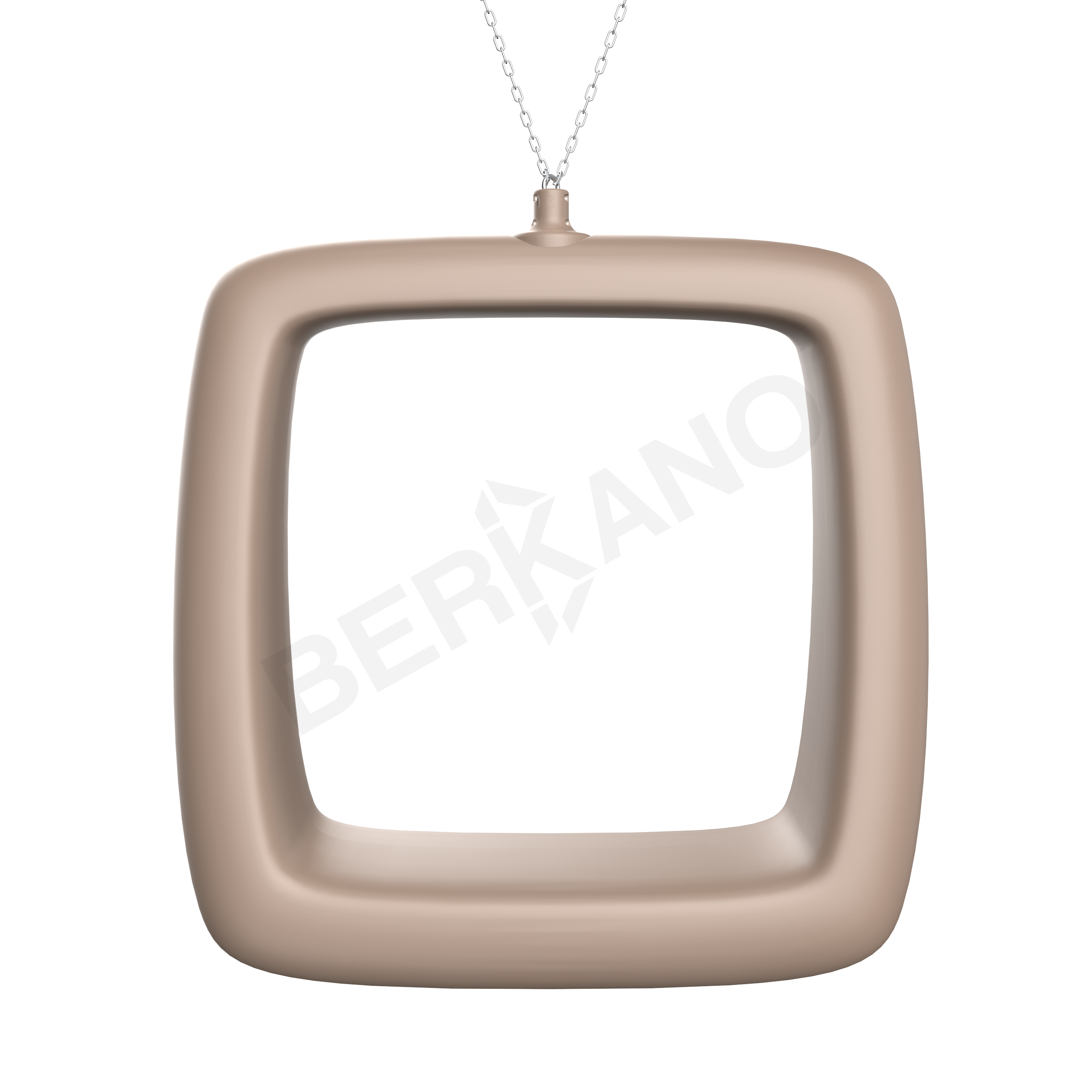 Арт-объект Moon Square кофейного цвета - фото 1