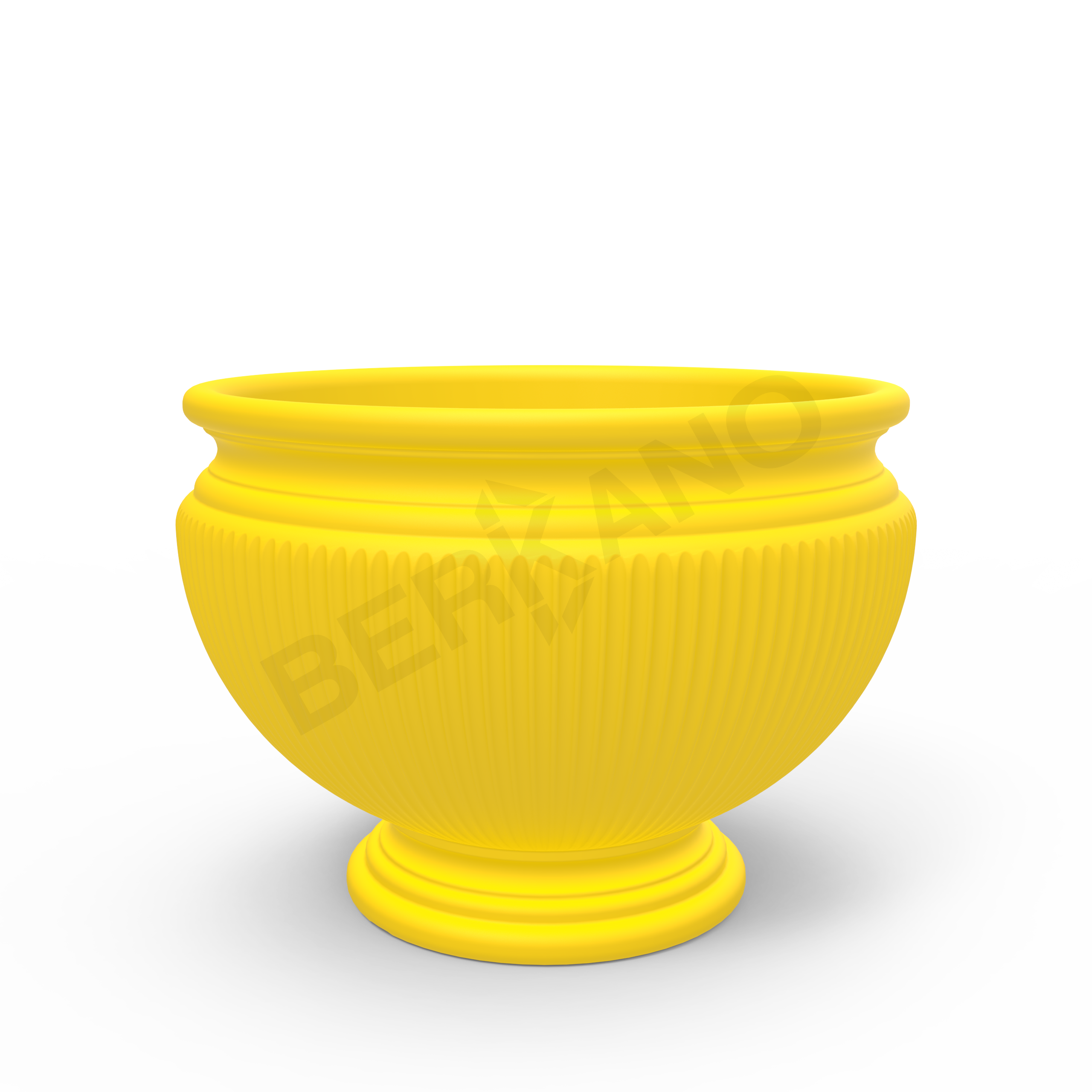 Кашпо Attica 30 желтого цвета - фото 1