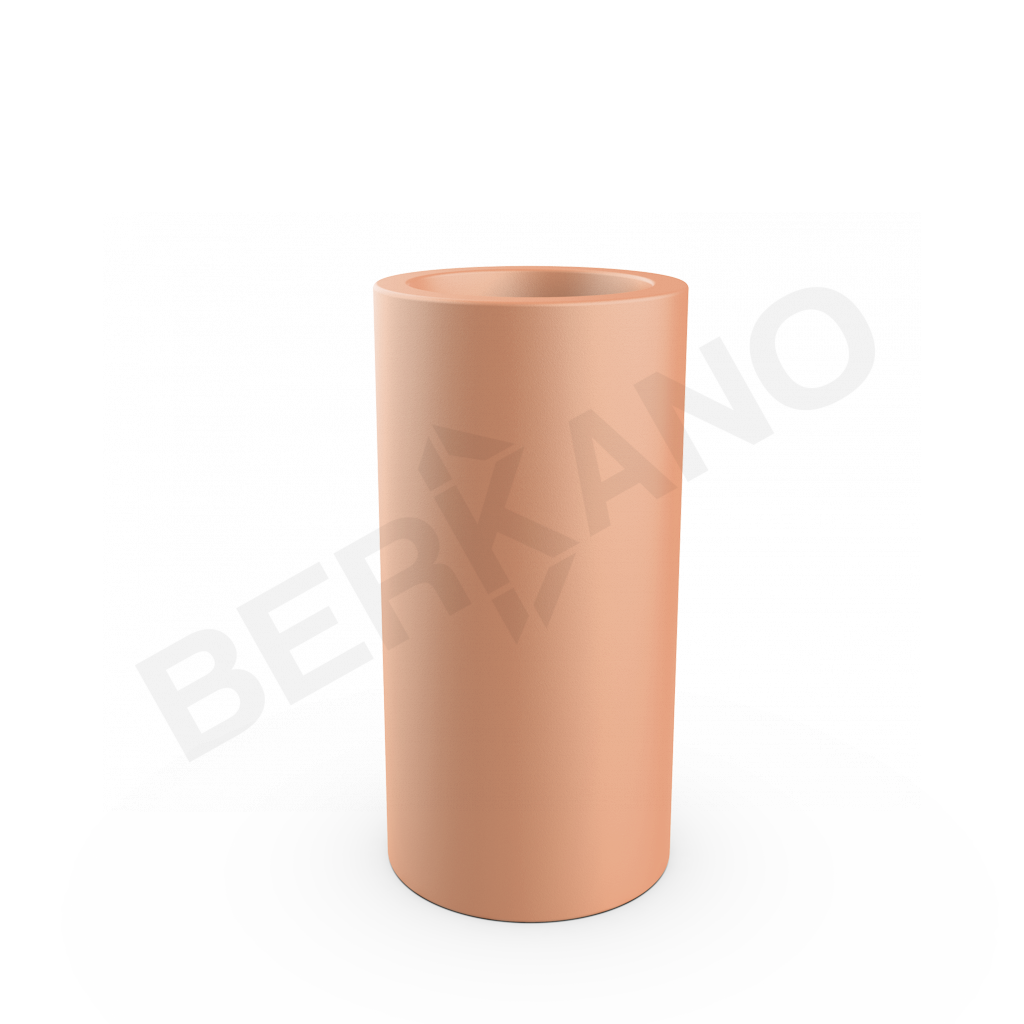 Кашпо Cilindro 80 DB терракотового цвета - фото 1